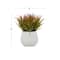 White Ceramic Contemporary Artificial Foliage, 9" x 9" x 9"